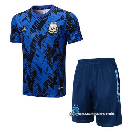 Chandal del Argentina Manga Corta 2022 Azul - Pantalon Corto - Haga un click en la imagen para cerrar