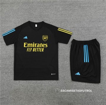 Chandal del Arsenal Manga Corta 23-24 Negro - Pantalon Corto