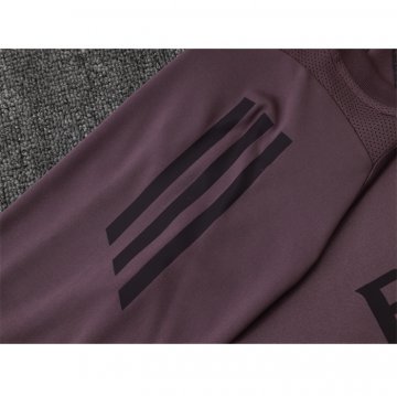 Chandal del Arsenal Manga Corta 24-25 Gris Purpura - Pantalon Corto