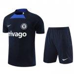Chandal del Chelsea Manga Corta 2022-23 Negro - Pantalon Corto