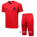Chandal del Flamengo Manga Corta 23-24 Rojo - Pantalon Corto