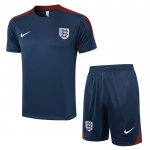 Chandal del Inglaterra Manga Corta 2024-25 Azul - Pantalon Corto