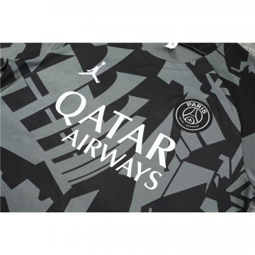 Chandal del Paris Saint-Germain Manga Corta 2022-23 Gris - Pantalon Corto