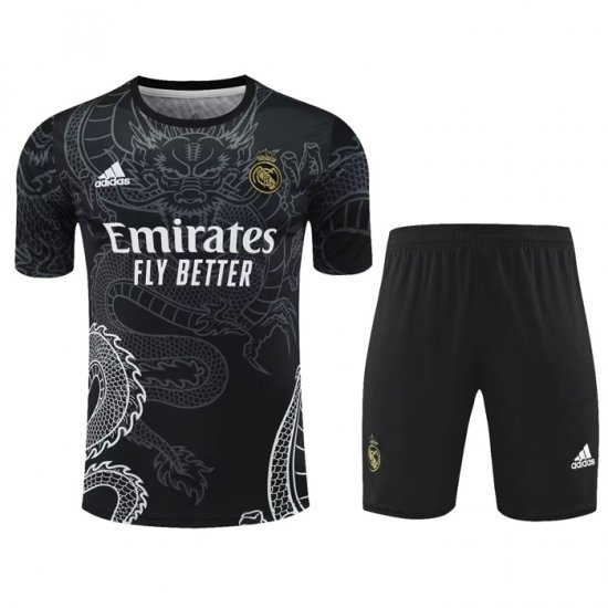 Chandal del Real Madrid Dragon Manga Corta 24-25 Negro - Pantalon Corto - Haga un click en la imagen para cerrar
