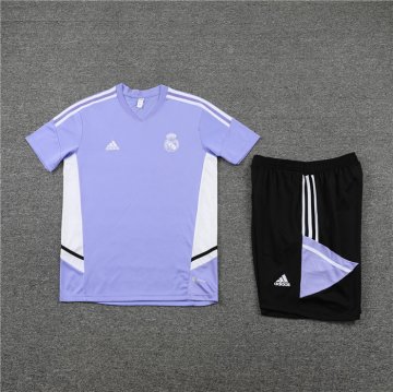 Chandal del Real Madrid Manga Corta 2022-23 Purpura - Pantalon Corto