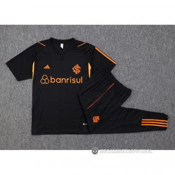 Chandal del SC Internacional Manga Corta 23-24 Negro