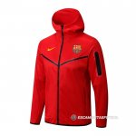 Chaqueta con Capucha del Barcelona 22-23 Rojo