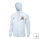 Chaqueta con Capucha del Barcelona 23-24 Blanco