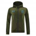 Chaqueta con Capucha del Napoli 24-25 Verde