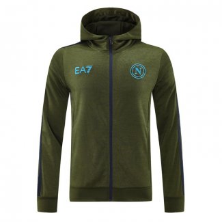 Chaqueta con Capucha del Napoli 24-25 Verde