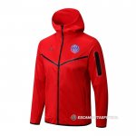 Chaqueta con Capucha del Paris Saint-Germain Jordan 22-23 Rojo