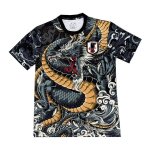 Tailandia Camiseta Japon Dragon 24-25 Negro