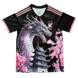 Tailandia Camiseta Japon Dragon 24-25 Negro y Rosa