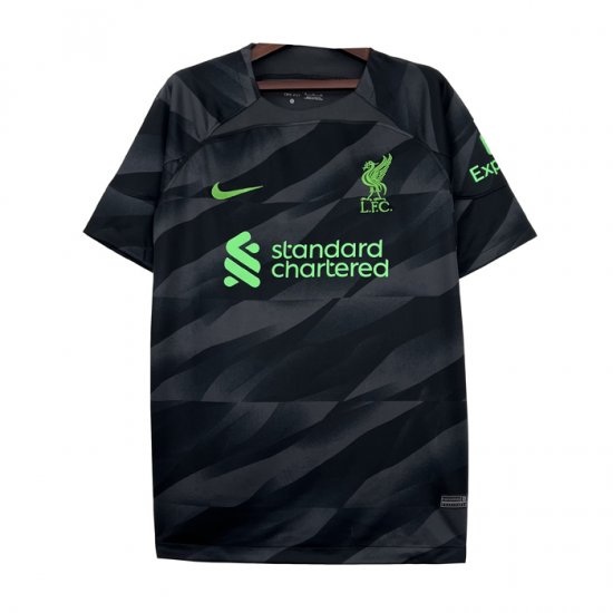 Tailandia Camiseta Liverpool Portero 23-24 Negro - Haga un click en la imagen para cerrar