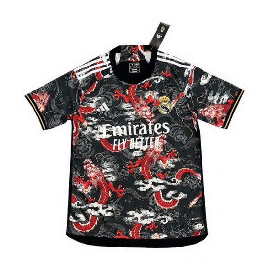 Tailandia Camiseta Real Madrid Dragon 2024-2025 Negro - Haga un click en la imagen para cerrar