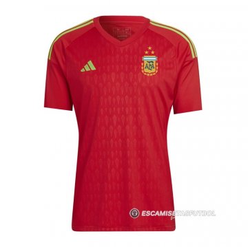 Camiseta Argentina Portero 2022 Rojo
