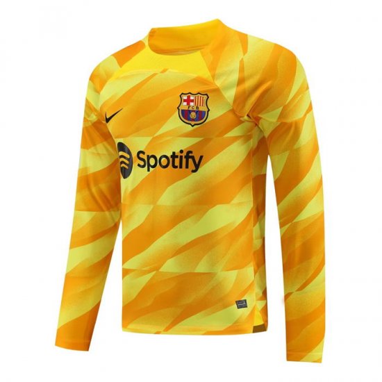 Camiseta Barcelona Portero Manga Larga 23-24 Amarillo - Haga un click en la imagen para cerrar