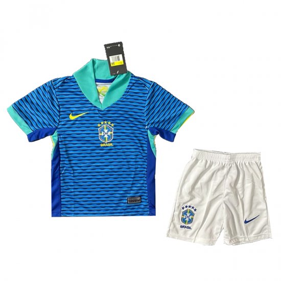 Camiseta Brasil 2ª Nino 2024 - Haga un click en la imagen para cerrar