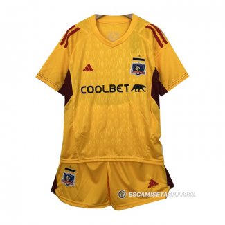 Camiseta Colo-Colo Portero Nino 2023 Amarillo