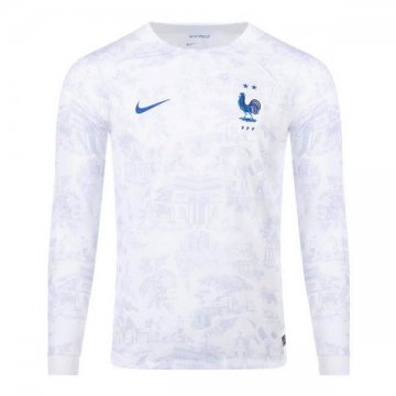 Camiseta Francia 2ª Manga Larga 2022