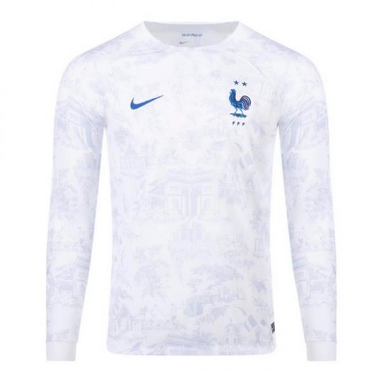 Camiseta Francia 2ª Manga Larga 2022 - Haga un click en la imagen para cerrar