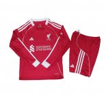 Camiseta Liverpool 1ª Manga Larga Nino 25-26