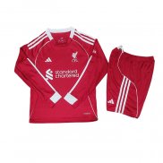 Camiseta Liverpool 1ª Manga Larga Nino 25-26