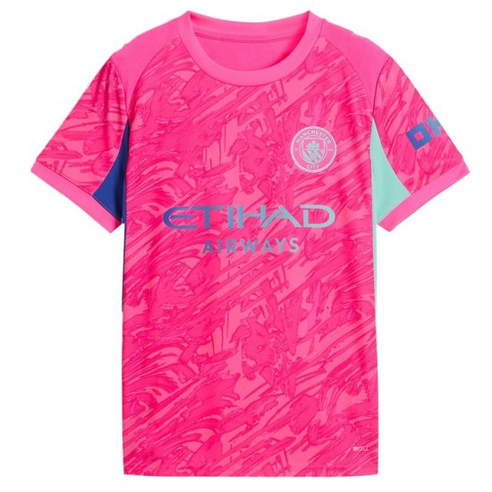 Camiseta Manchester City Portero 25-26 Rosa - Haga un click en la imagen para cerrar