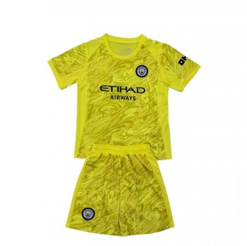 Camiseta Manchester City Portero Nino 25-26 Amarillo