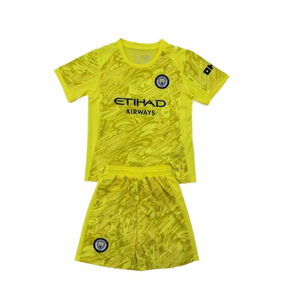 Camiseta Manchester City Portero Nino 25-26 Amarillo - Haga un click en la imagen para cerrar