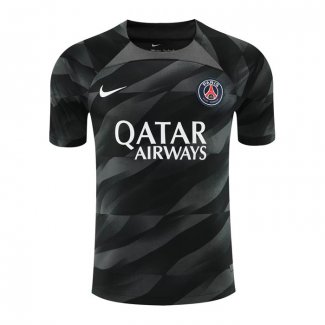 Camiseta Paris Saint-Germain Portero 23-24 Negro