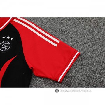 Camiseta Polo del Ajax 22-23 Negro y Rojo