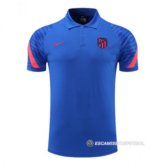 Camiseta Polo del Atletico Madrid 2022-2023 Azul - Haga un click en la imagen para cerrar