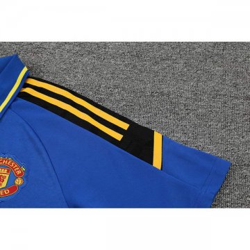 Camiseta Polo del Manchester United 22-23 Azul
