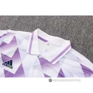 Camiseta Polo del Real Madrid 22-23 Blanco y Purpura