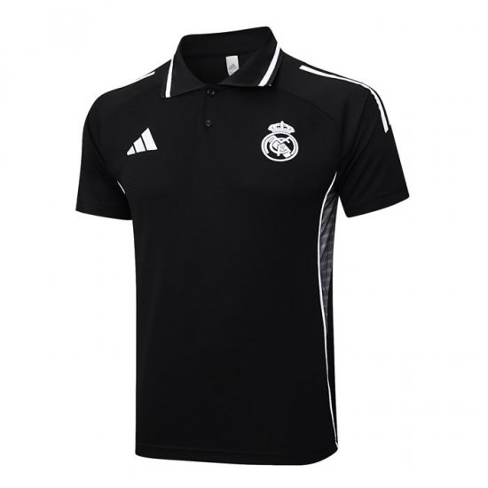 Camiseta Polo del Real Madrid 25-26 Negro - Haga un click en la imagen para cerrar