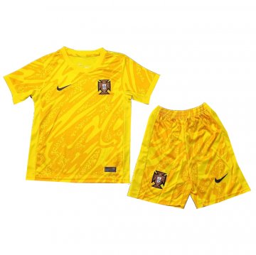 Camiseta Portugal Portero Nino 2024 Amarillo