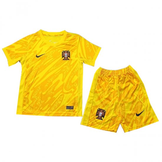 Camiseta Portugal Portero Nino 2024 Amarillo - Haga un click en la imagen para cerrar