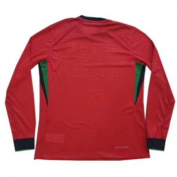 Camiseta Portugal 1ª Manga Larga 2024
