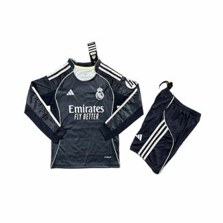 Camiseta Real Madrid 2ª Manga Larga Nino 25-26