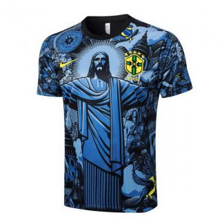 Camiseta de Entrenamiento Brasil Jesus 24-25 Azul