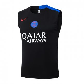Camiseta de Entrenamiento Paris Saint-Germain Sin Mangas 25-26 Negro