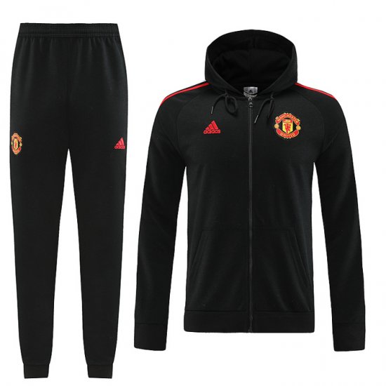 Chandal con Capucha del Manchester United 22-23 Negro - Haga un click en la imagen para cerrar