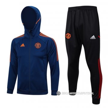 Chandal con Capucha del Manchester United 23-24 Azul