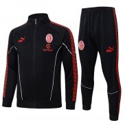 Chandal de Chaqueta del AC Milan Nino 25-26 Negro