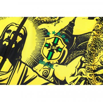 Chandal de Chaqueta del Brasil Jesus 24-25 Amarillo