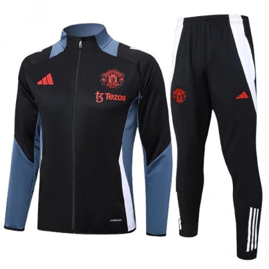 Chandal de Chaqueta del Manchester United 24-25 Negro y Gris - Haga un click en la imagen para cerrar