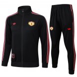 Chandal de Chaqueta del Manchester United Nino 25-26 Negro