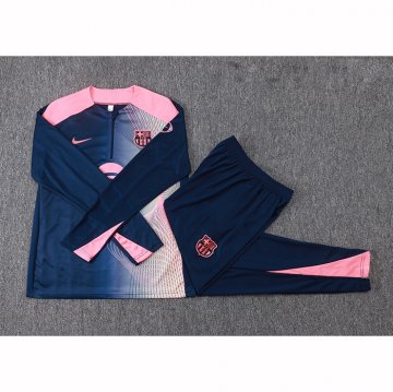 Chandal de Sudadera del Barcelona 2025-26 Azul Rosa
