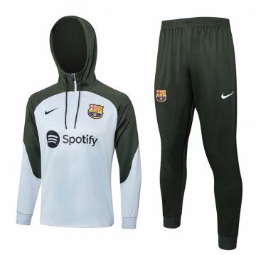 Chandal de Sudadera del Barcelona 23-24 Gris Claro